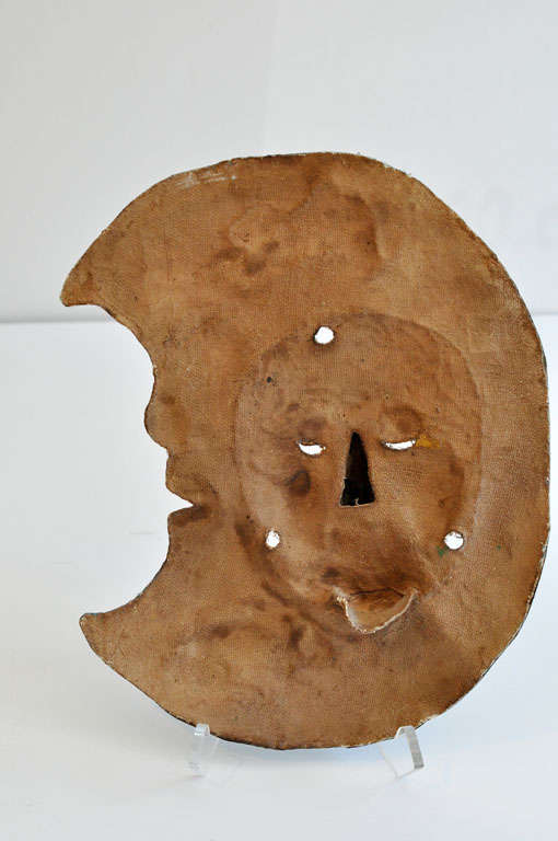 Vintage Mexican Folk Art Ceremonial Mask 4