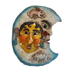 Vintage Mexican Folk Art Ceremonial Mask