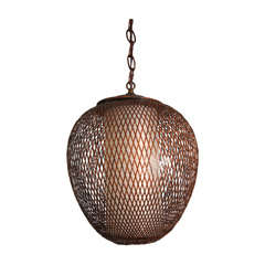 Lattice Wicker Pendant