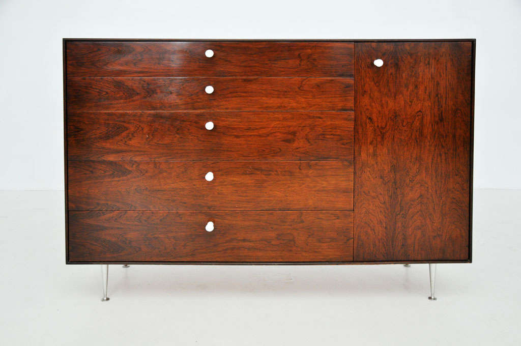 Mid-Century Modern George Nelson - Rosewood Thin Edge Cabinet