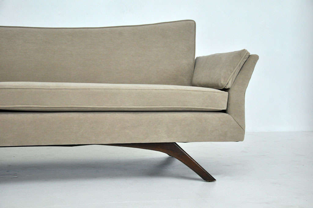 Wood Adrian Pearsall sculptural sofa