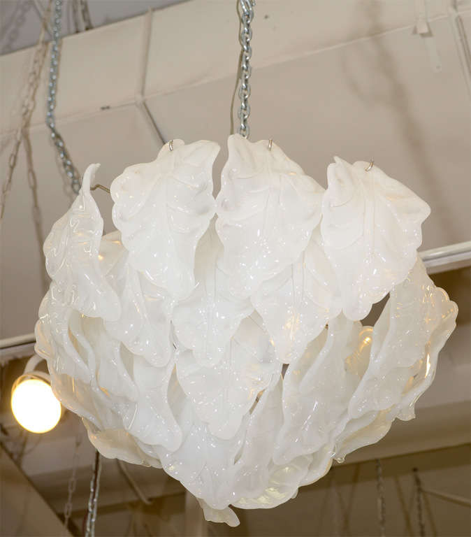 Camer Chandelier with Frosted Glass 
