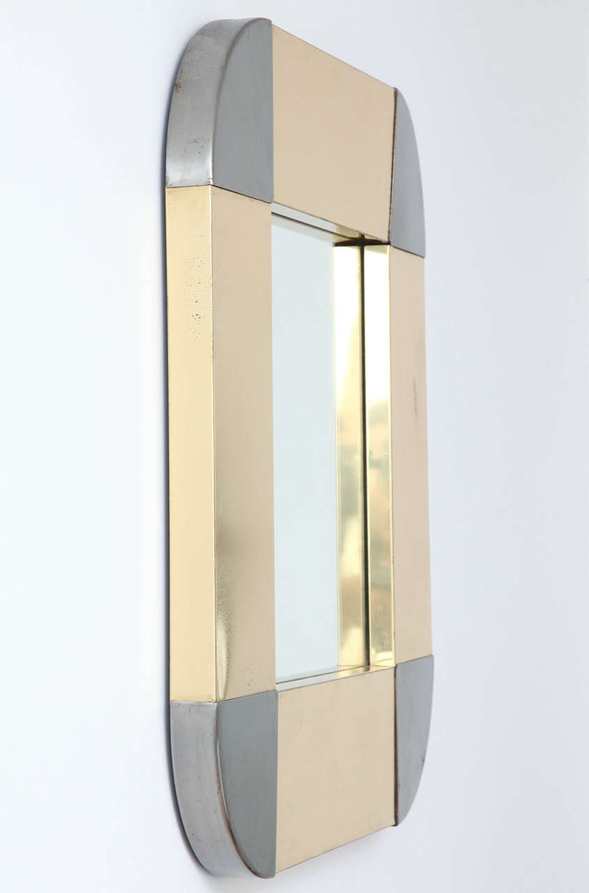 Mid-Century Modern Signed Curtis Jere Mirror For Sale