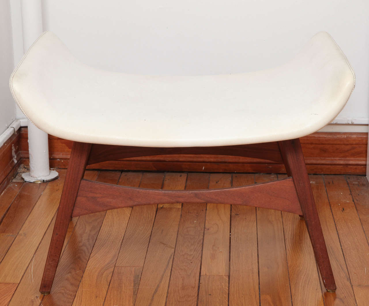 Store closing-- last day is 7/31. Offers welcome! Vintage teak ottoman in the style of Adrian Pearsall.