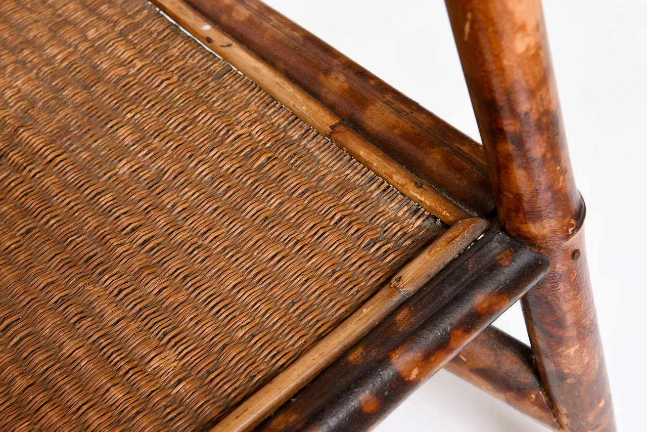 19th Century English Burnt Bamboo Table 2