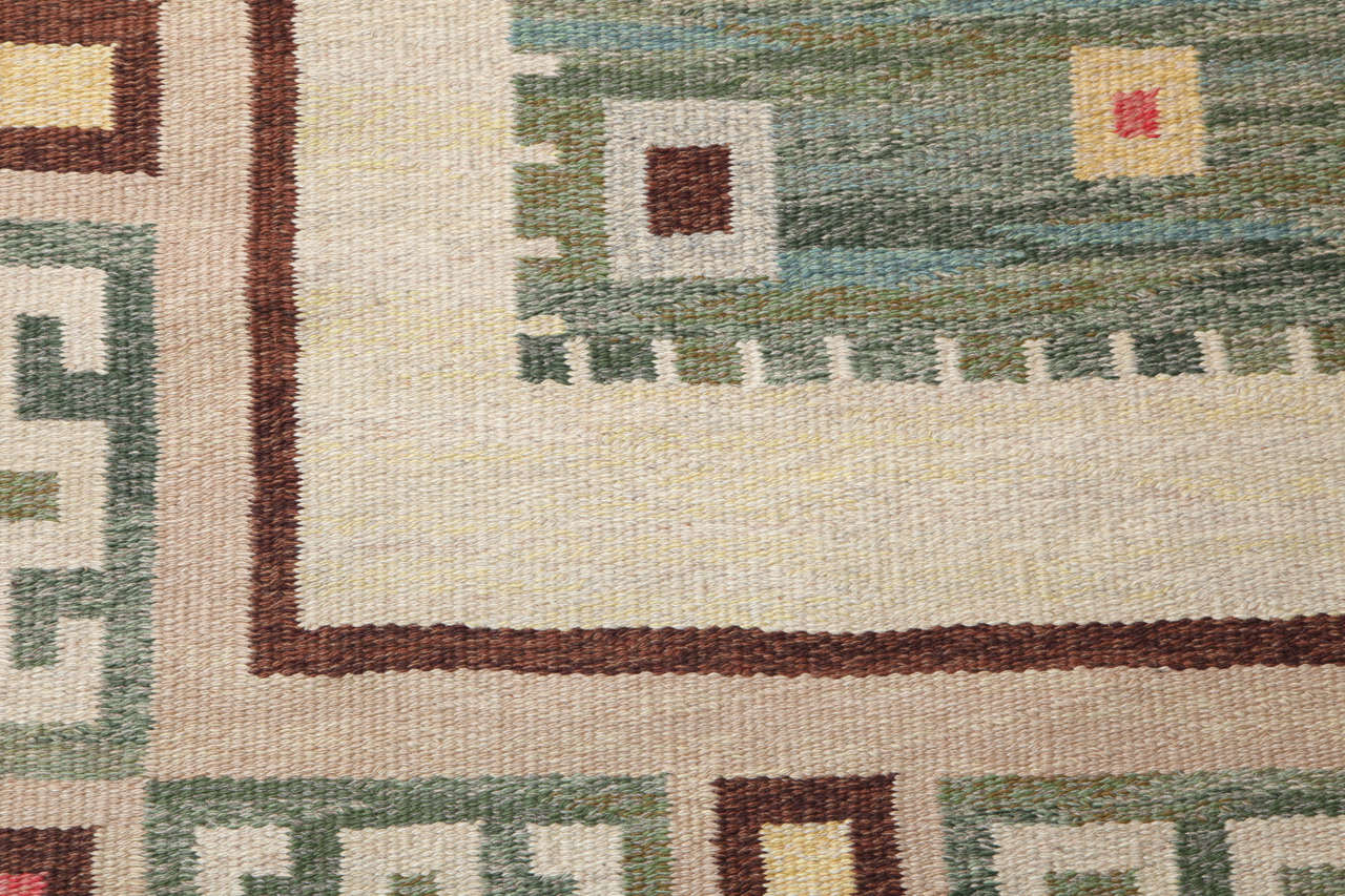 Carl Dangel Flat-Weave Swedish Rug 1