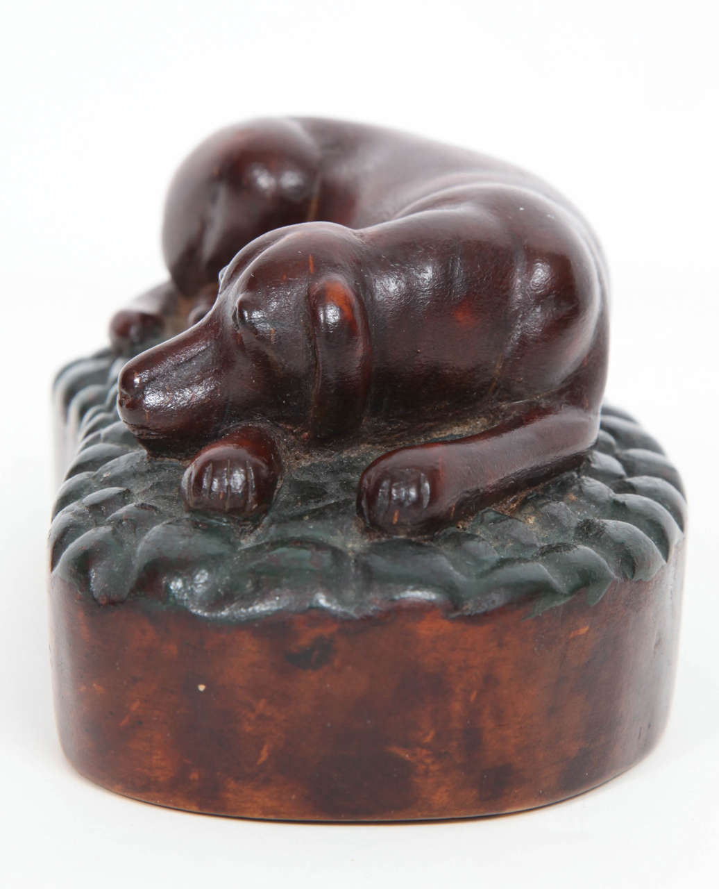 Swedish Carved Recumbent Dog