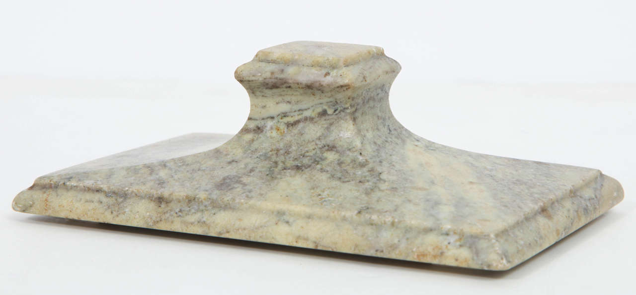 A Swedish Kolmards stone paperweight, 19th Century