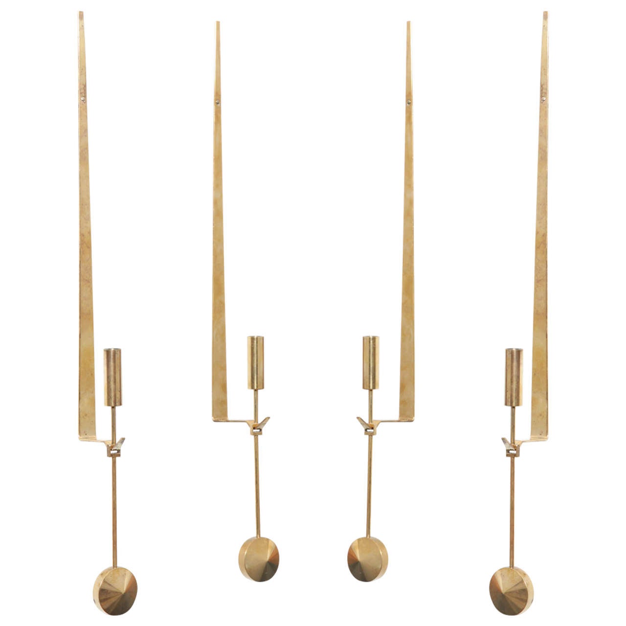 Four Pierre Forssell Pendel Candleholders