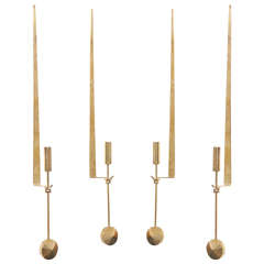 Four Pierre Forssell Pendel Candleholders