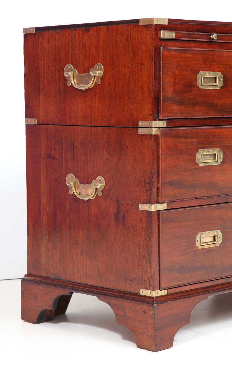 English Campaign Chest of Drawers In Good Condition In New York, NY
