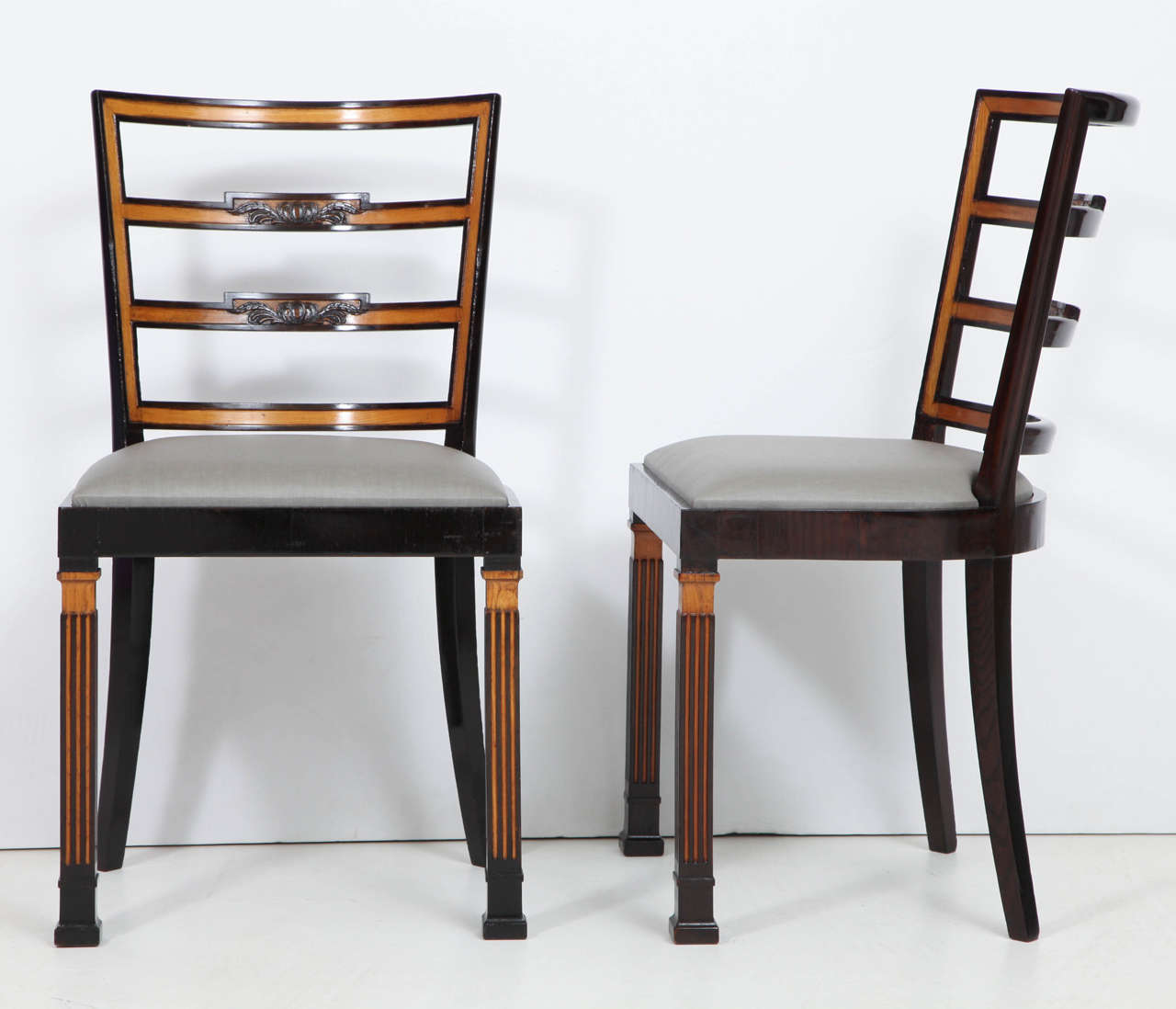 Swedish Set of Ten Erik Chambert Chairs