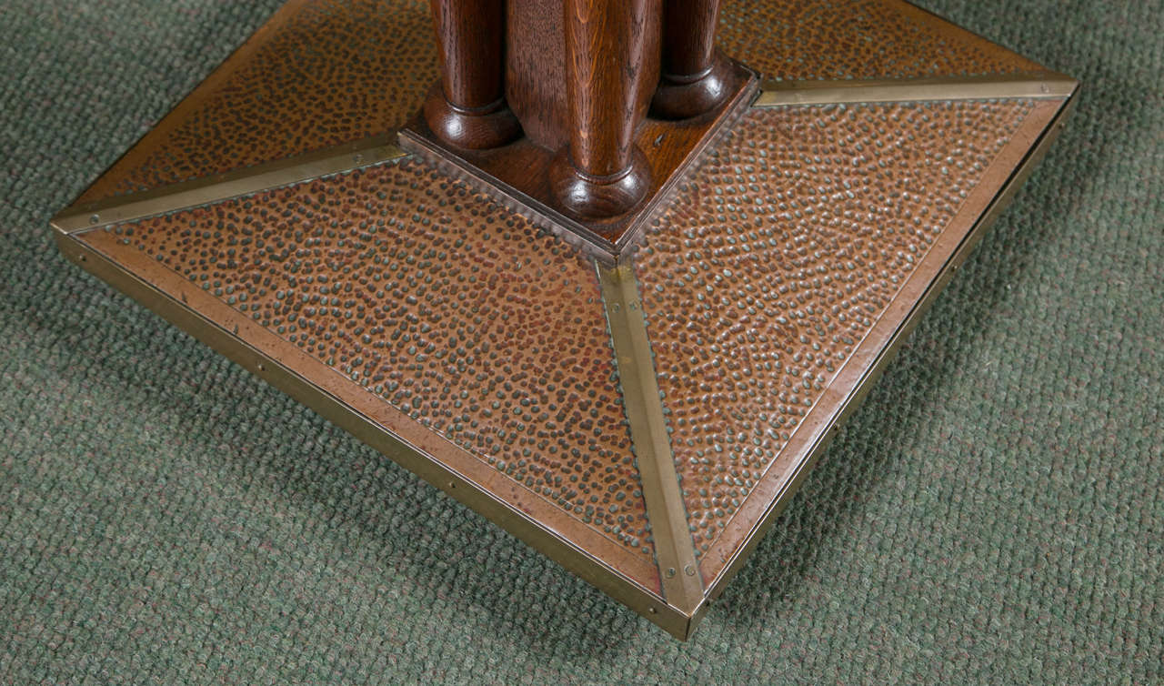 Hammered Arts & Crafts Octagonal Table