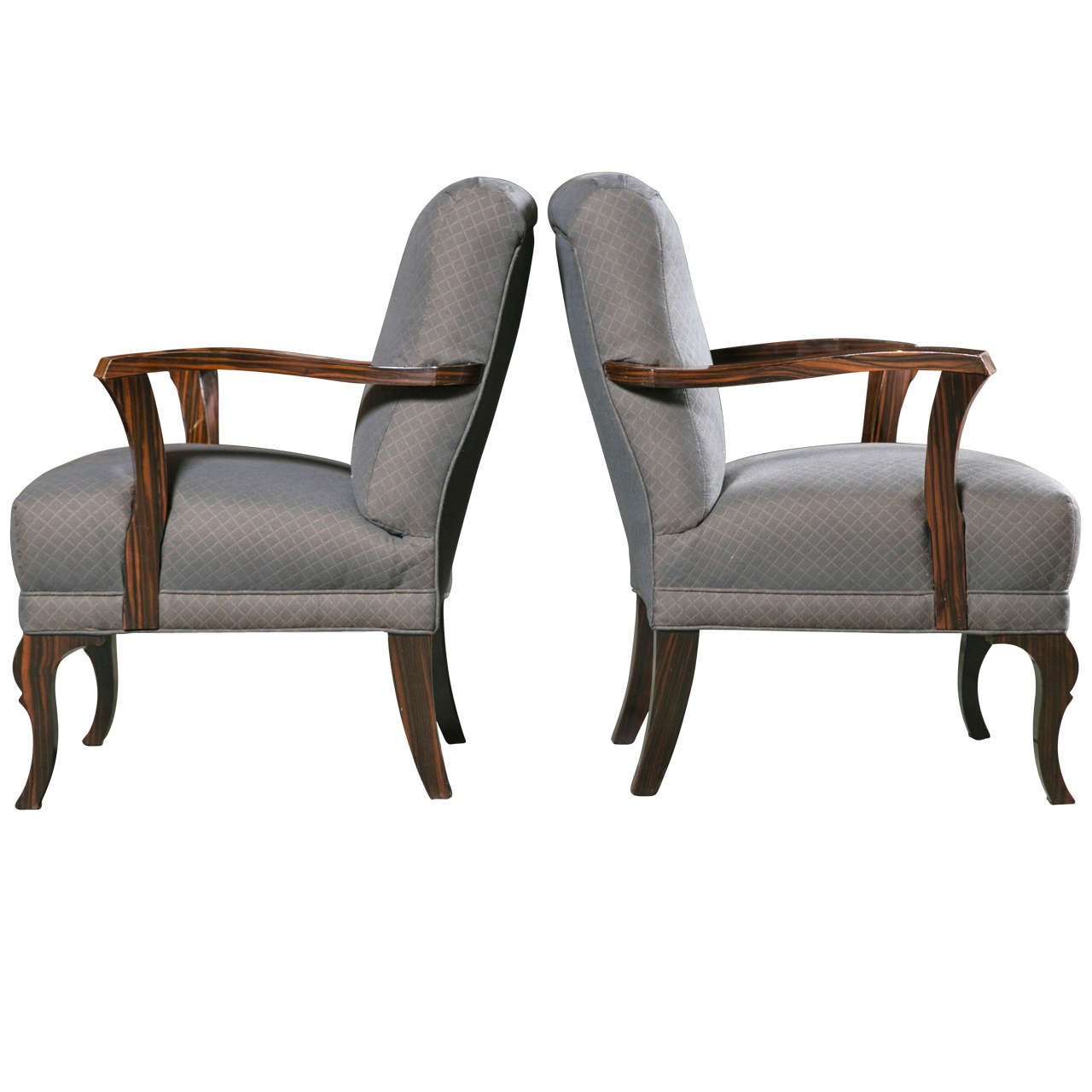 Pair of Art Deco Armchairs For Sale