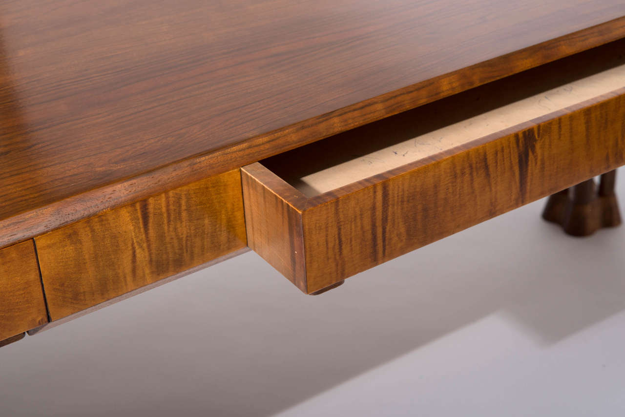 East African Paldao wood  “Cluster” Rectangular Desk by John Makepeace 1