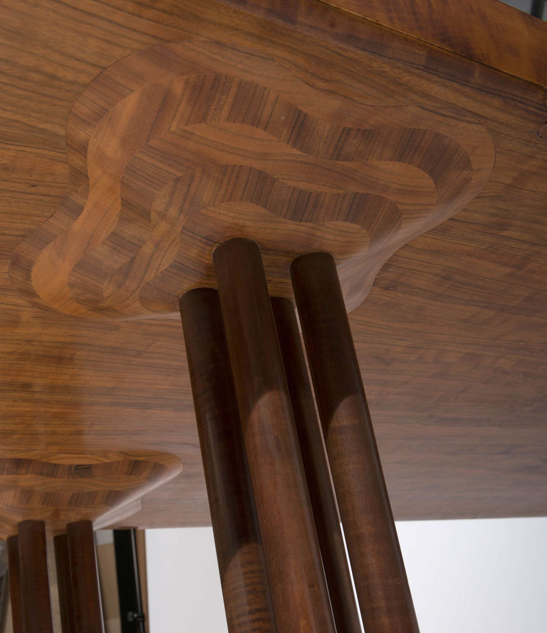 East African Paldao wood  “Cluster” Rectangular Desk by John Makepeace 3