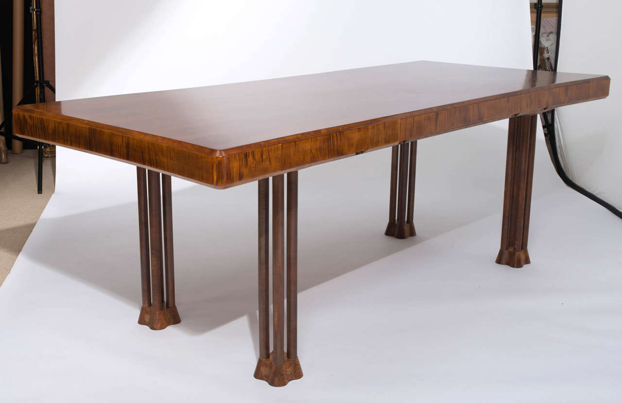 East African Paldao wood  “Cluster” Rectangular Desk by John Makepeace 5