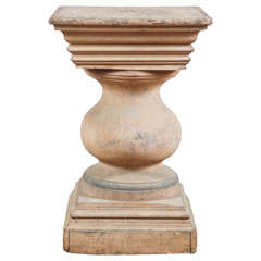 Antique Baluster Pedestal