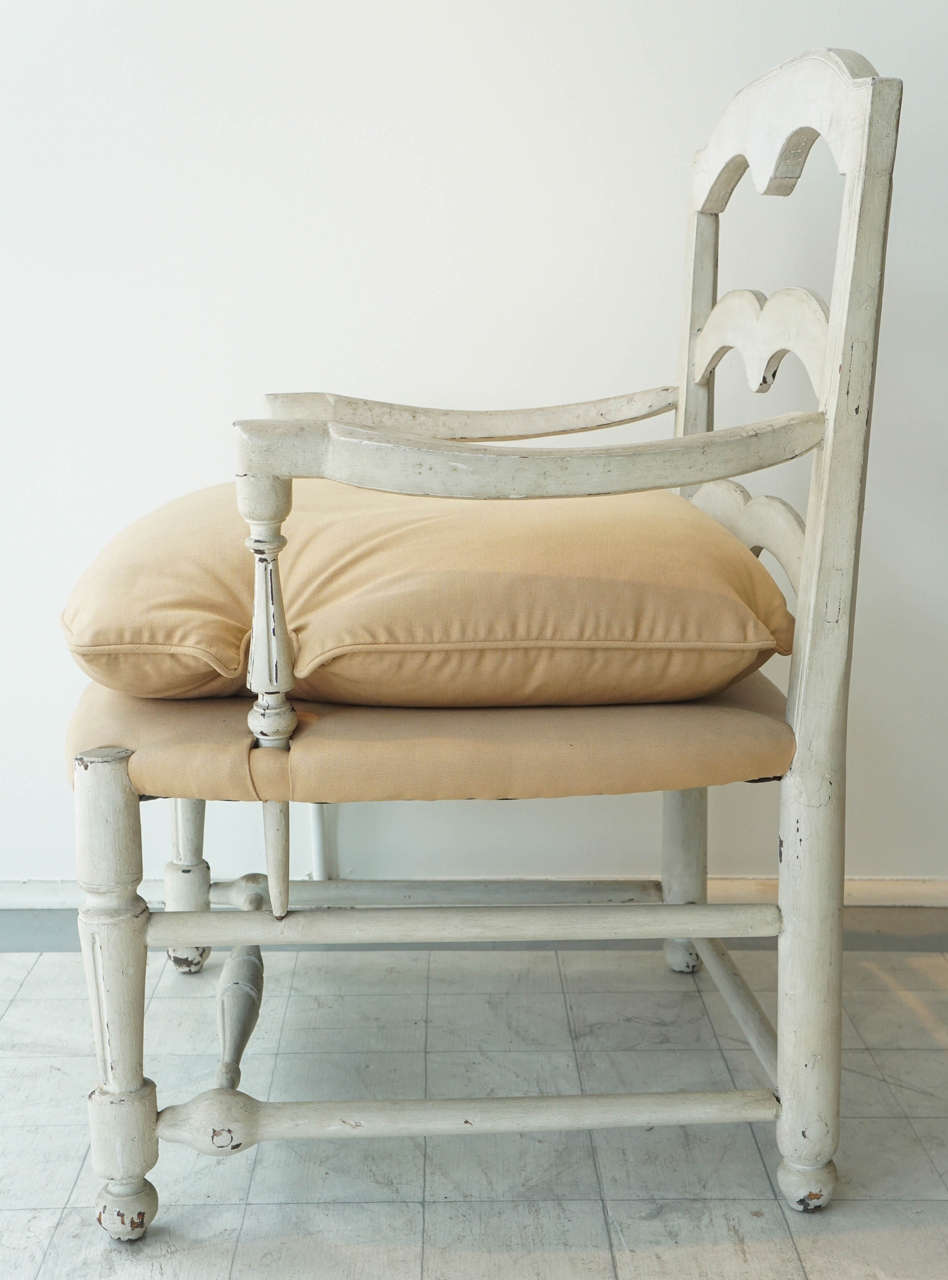 Fabric French Provincial Armchairs