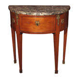 Demilune Walnut Console Demilune Walnut Console