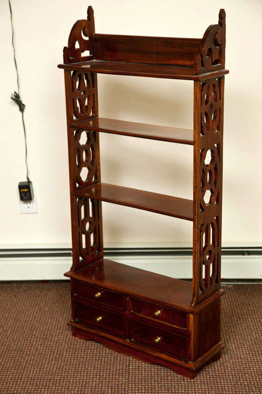 Mahogany  Hanging  Vitrine