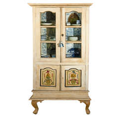 Antique Dutch  Baroque  Style  Cabinet