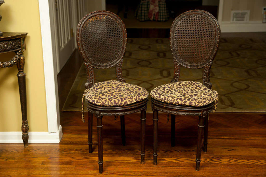 Pair of Louis XVI Side Chair  Reproductions