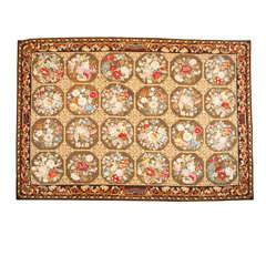French  Needlepoint-  Holbein  Pattern   Rug