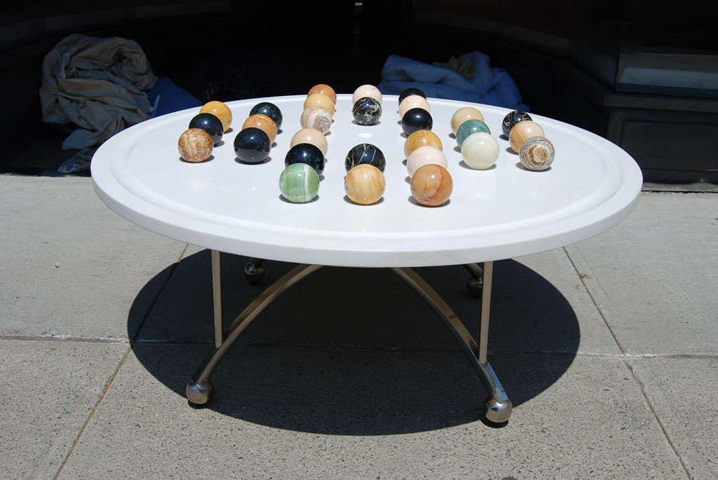 A Vintage Italian Marble Game Table / Coffee Table at 1stDibs vintage