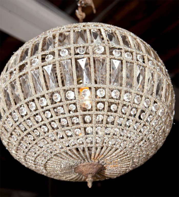 French Globe Pendant Chandeliers