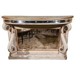 Vintage French Neoclassical Style Console Table