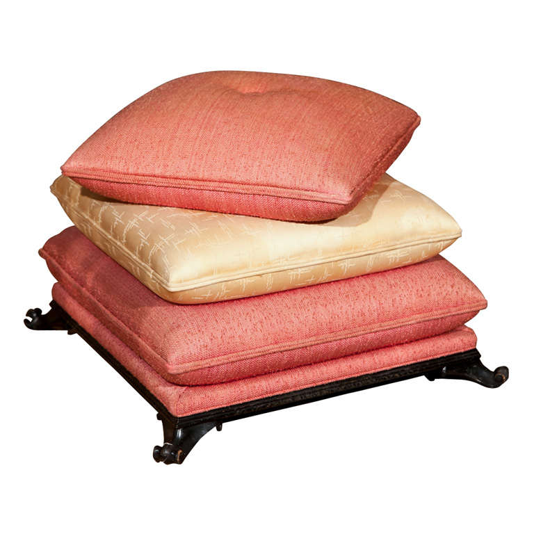 Pillow Footstool in the Manner of Maison Jansen