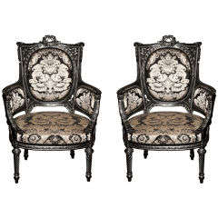 Vintage Pair of Louis Phillipe Style Chairs