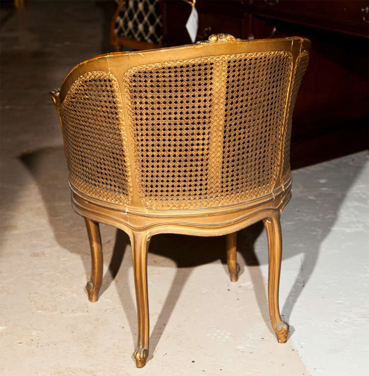 Pair of Caned Bergere Chairs by Jansen 1