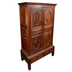 Antique Rosewood Armoire w/ Drawers