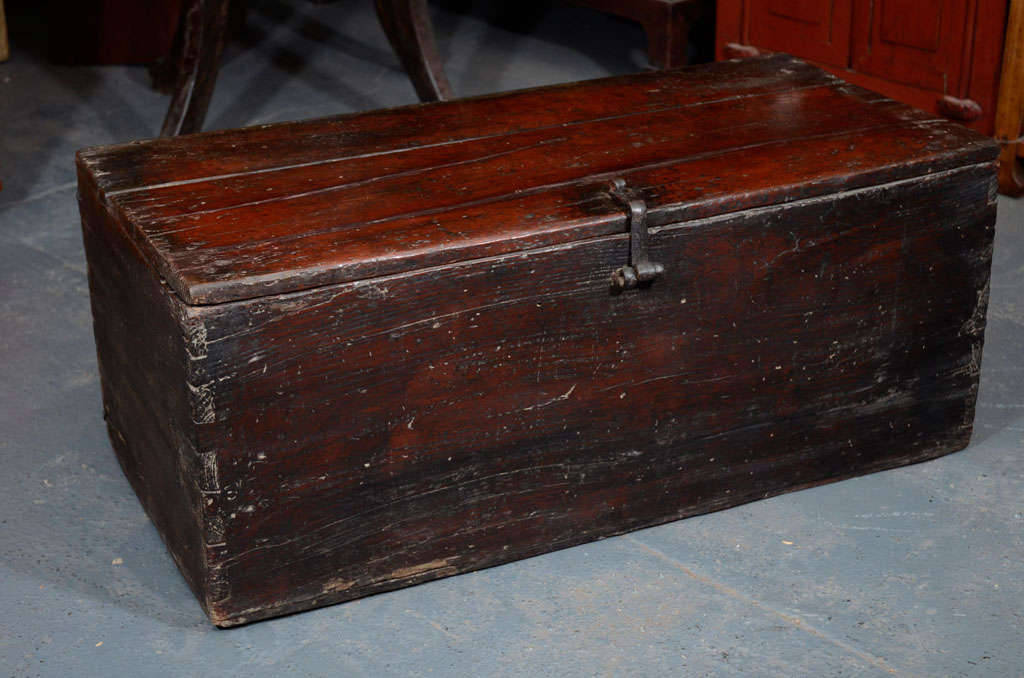 Rustic Elmwood Coin Chest