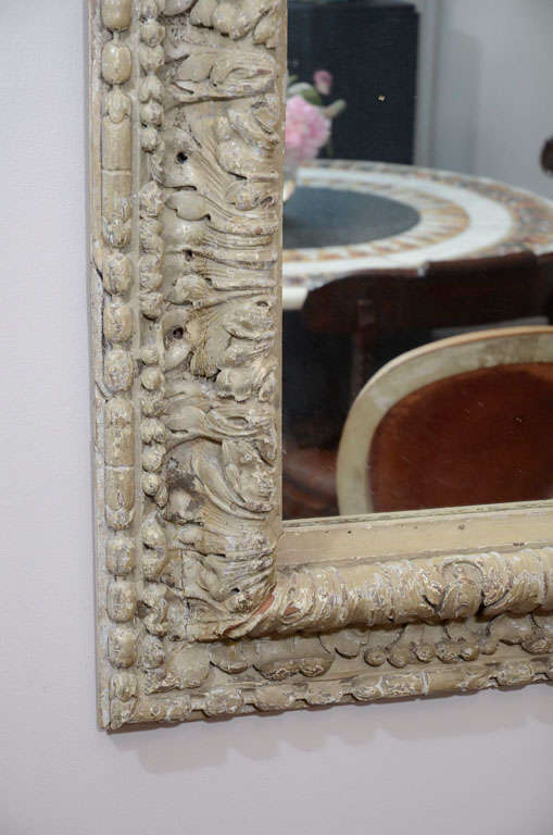 Italian 18th Century Carved Frame with Mirror-Plate 3
