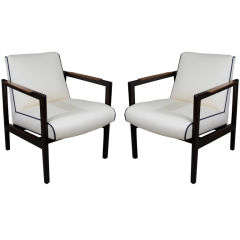 Pair of Edward Wormley lounge chairs, mfg. Dunbar