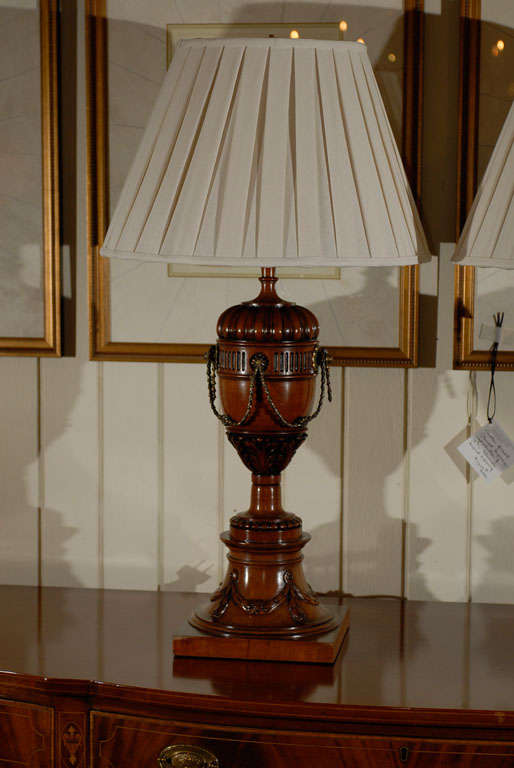 20th Century Pair Urns as Lamps For Sale