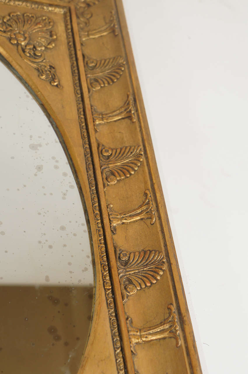 19th Century Charles X Neoclassical Giltwood Mirror, France, circa 1825