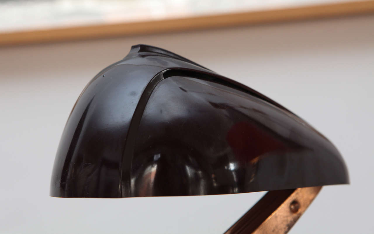 French Jumo Cie Bakelite Desk Table Lamp circa 1945-1950