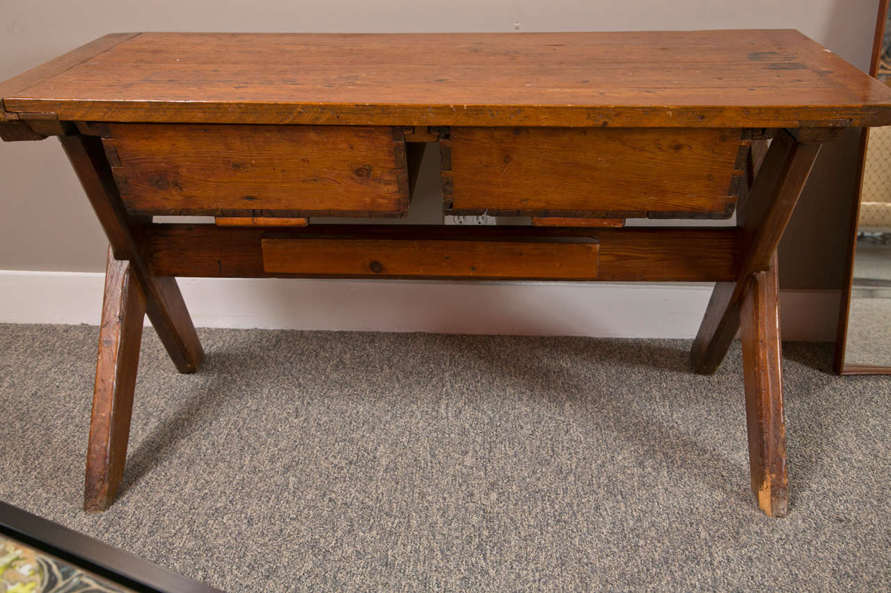 American 19th Century Farm Table For Sale