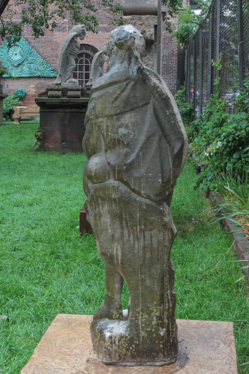 Hand-Carved Marble Figure For Sale 1