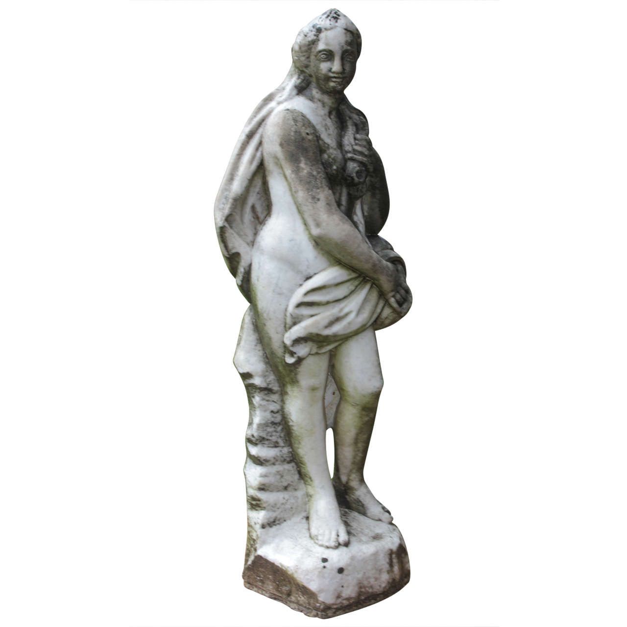 Hand-Carved Marble Figure For Sale