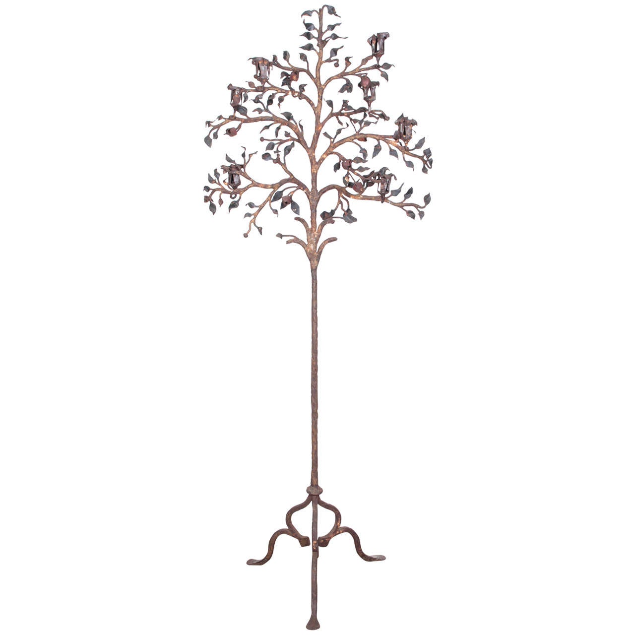 Tree From Iron Candle Holder