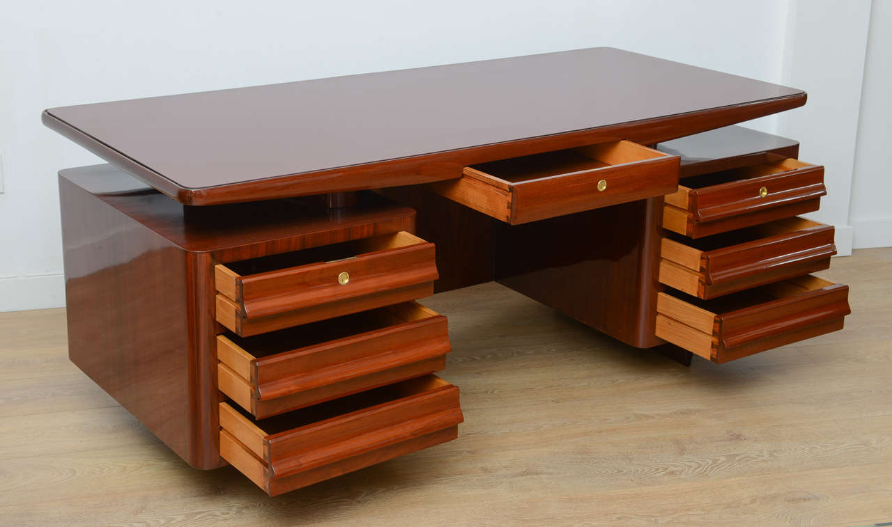Exceptional 1950s Italian Executive Desk. at 1stDibs