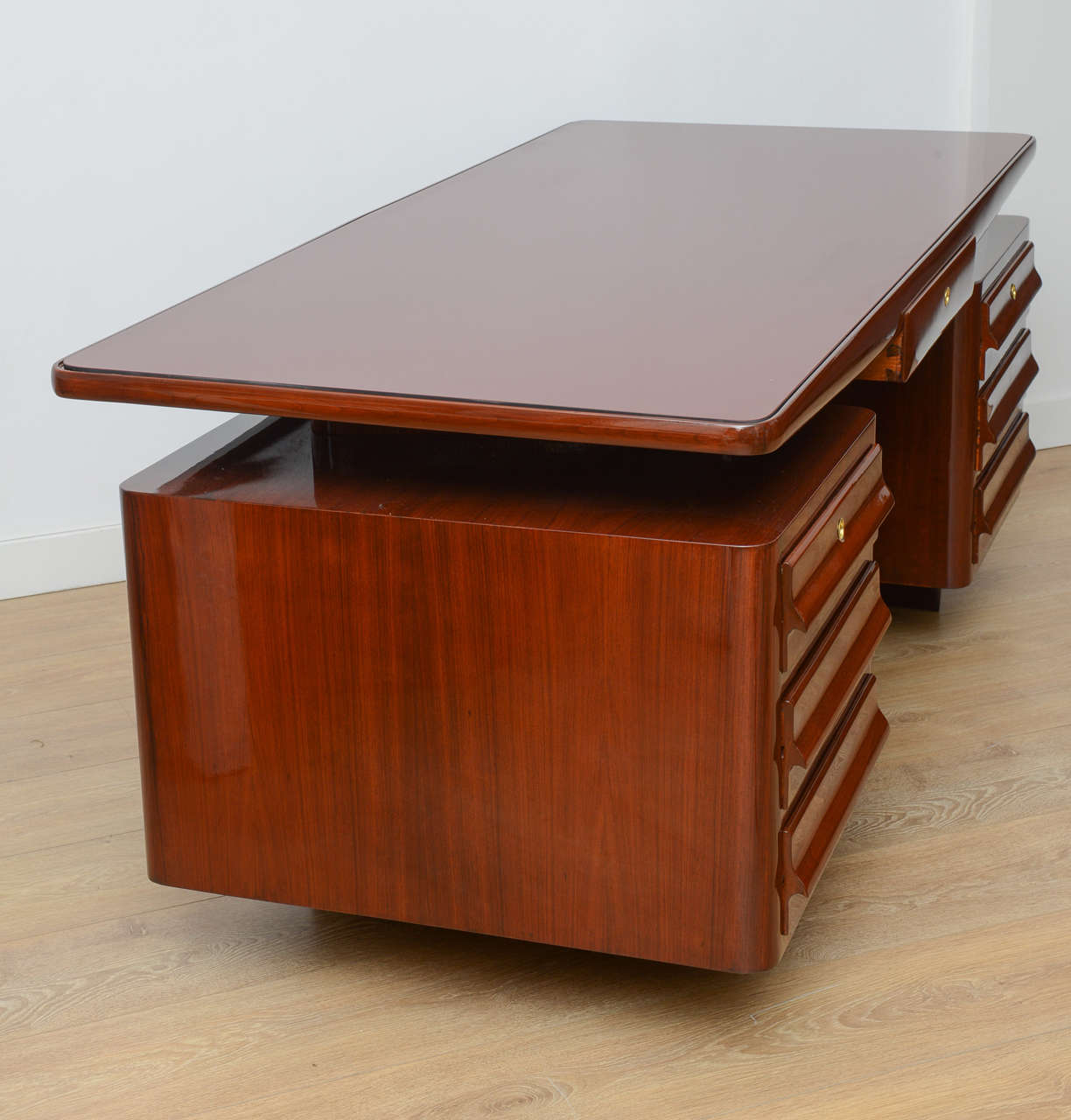 Exceptional 1950s Italian Executive Desk. at 1stDibs
