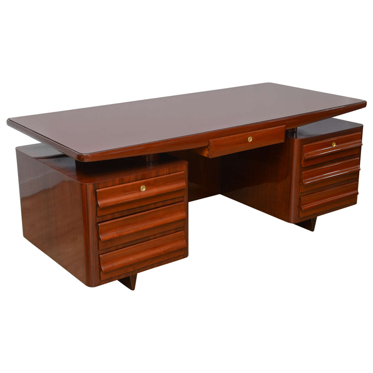 Exceptional 1950s Italian Executive Desk. at 1stDibs