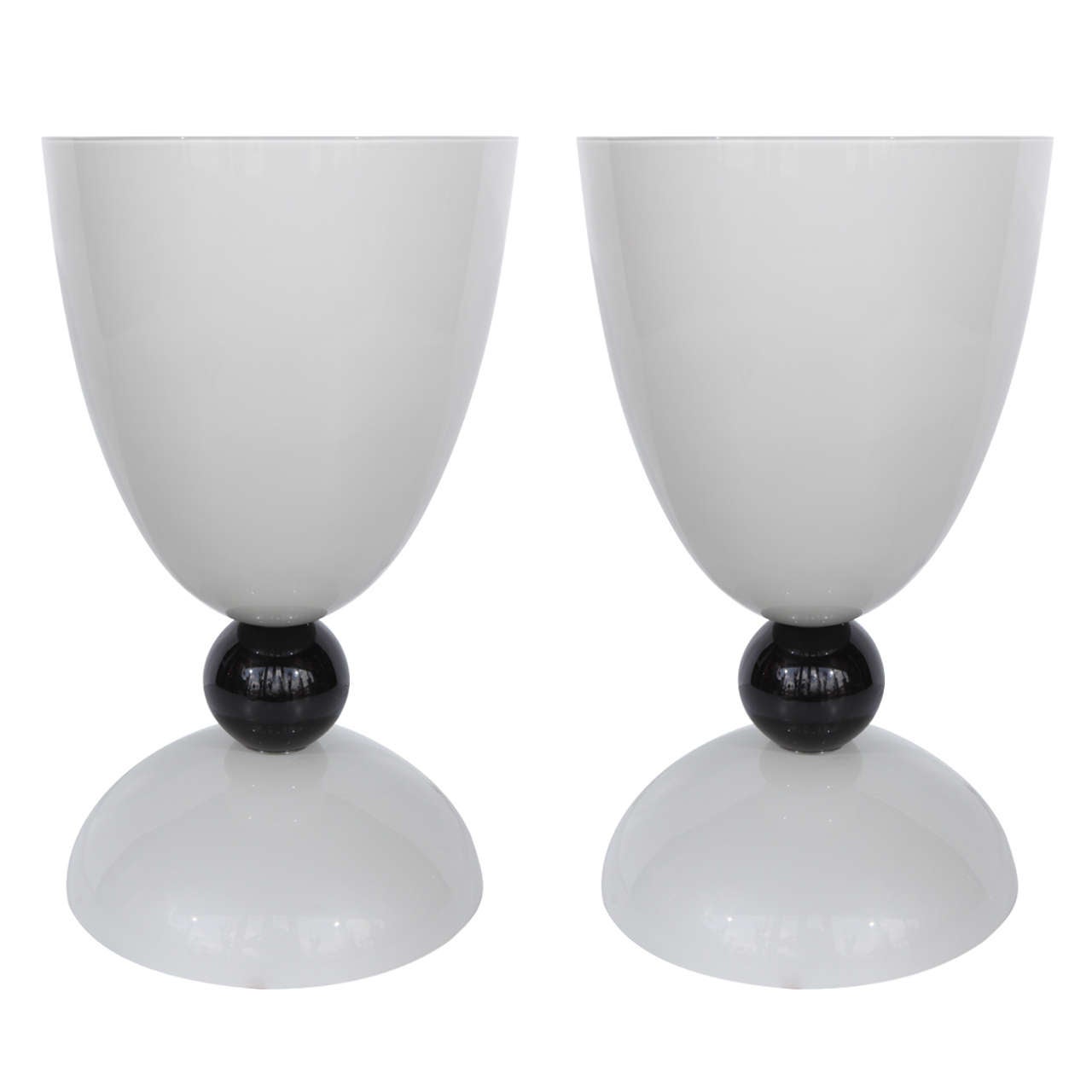 Beautiful Pair of Murano Tables Lamps
