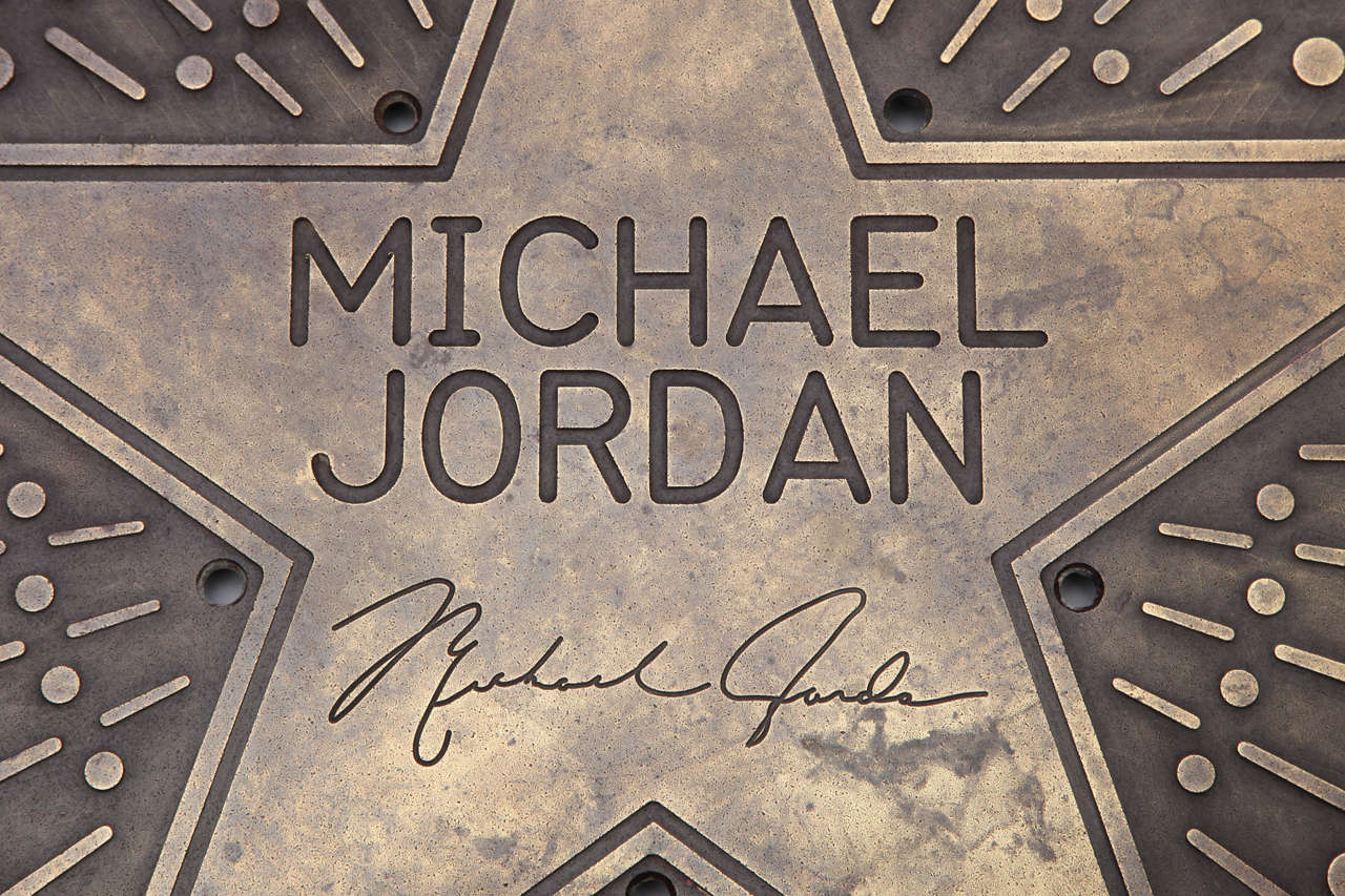 Mid-Century Modern 1980s Michael Jordan Bronze Architectural Plaque